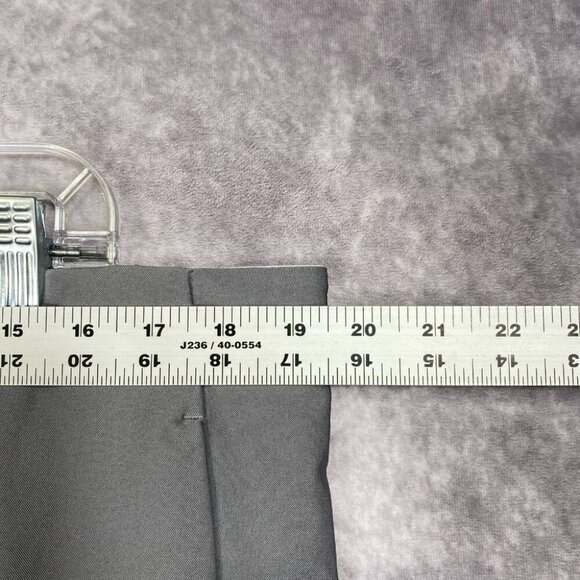 Adidas Shorts Mens 38 Gray 3 Stripe Elastic Waistband Coach Golf Outdoors Sports - Picture 7 of 8